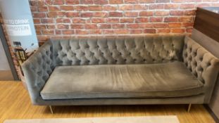 Three Seater Grey Sofa