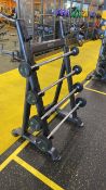 Set Of Tufftech Bar Weights And Rack