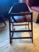 Wooden High Chairs x4