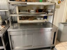 Hot Cupboard with Shelf & Heat Lamps