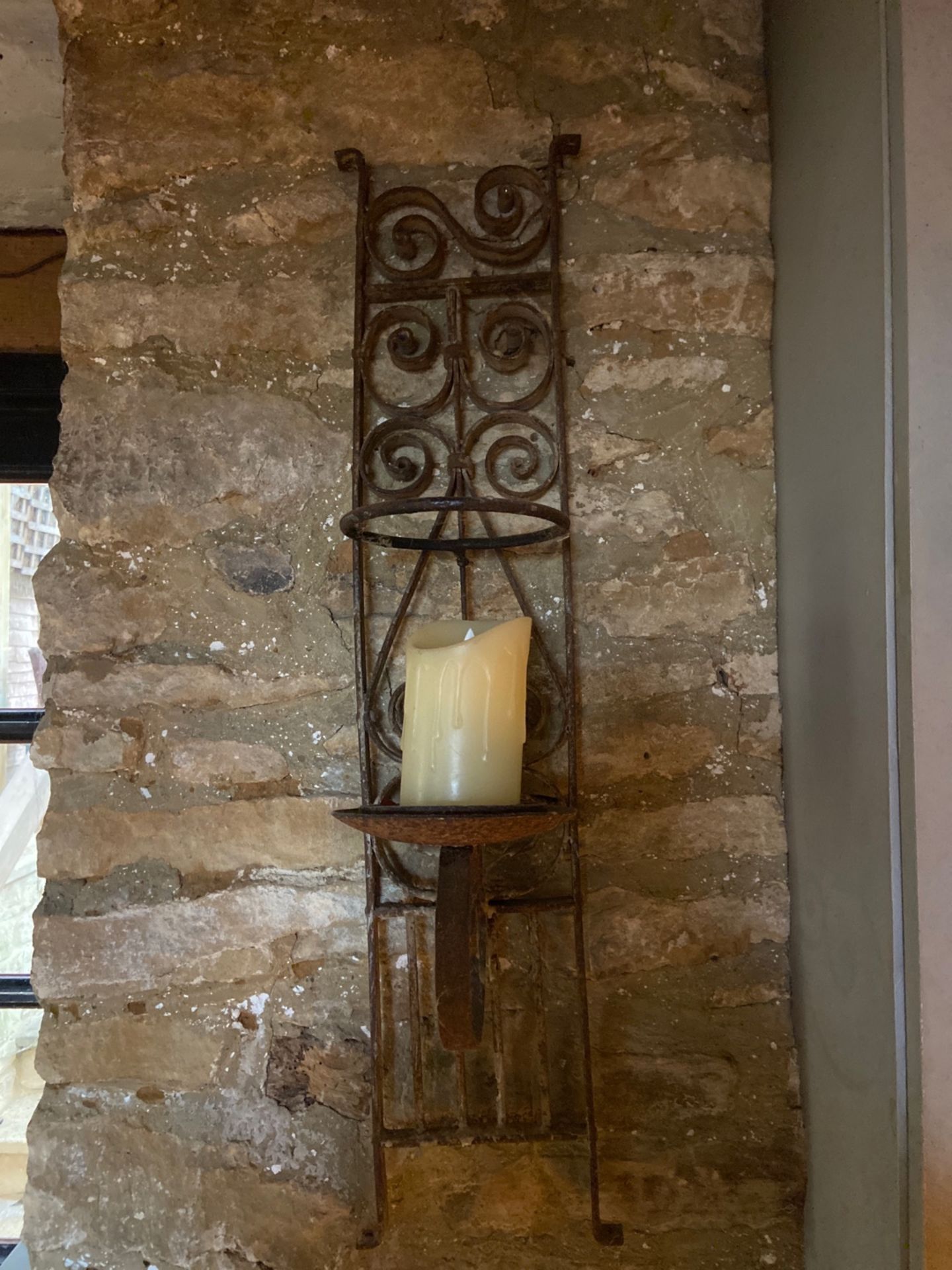 Wall Candle Holders X2 - Image 2 of 2