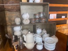Mixture of Teapots, Mugs, Saucers, Jars & Milk Jugs