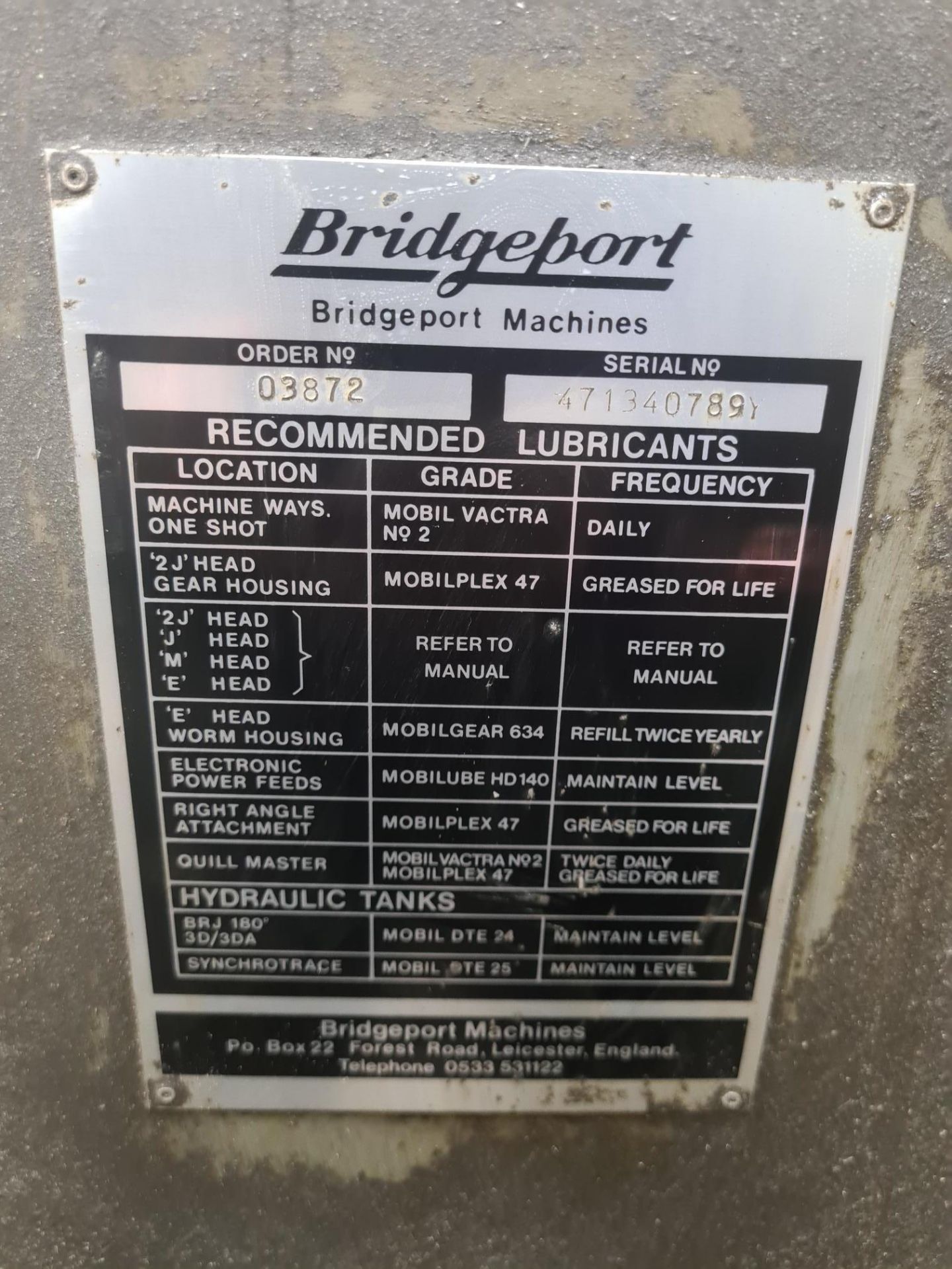 Bridgeport Series 1 Br2j2 Turret Mill - Image 5 of 6