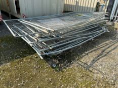 Job lot of heras fencing panels