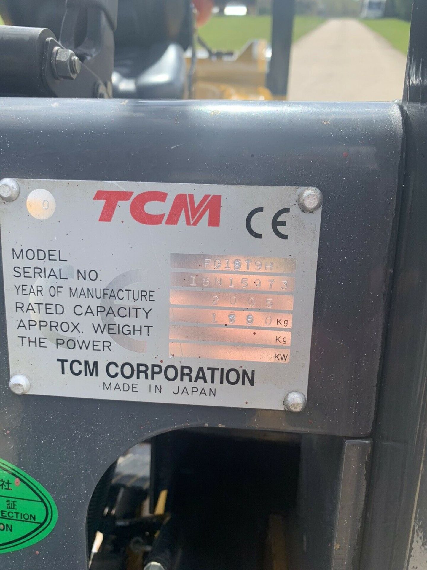 Tcm 1.8 Tonne Gas Forklift Truck - Image 5 of 7