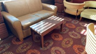 Low Level Black Wooden Coffee Table