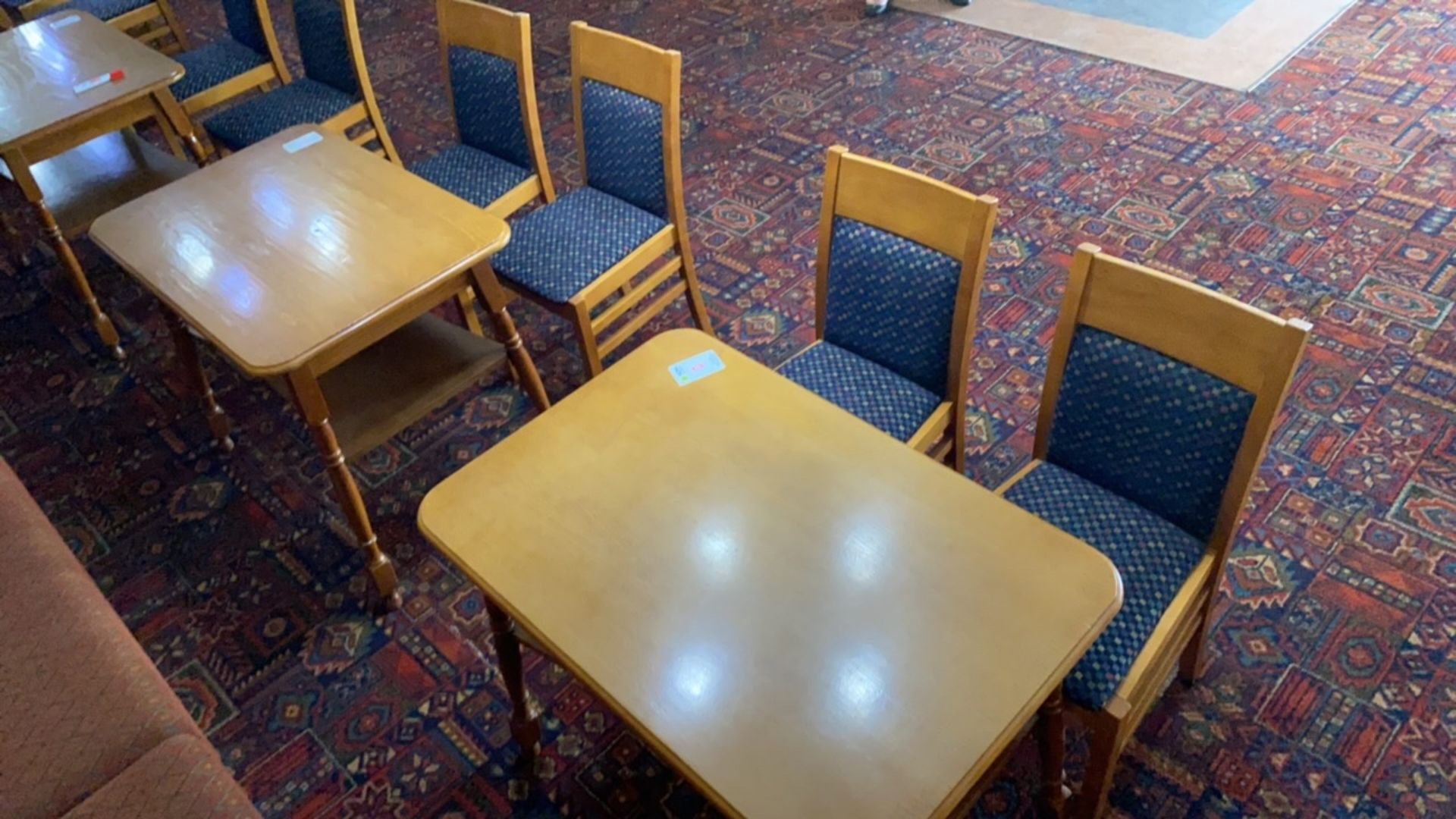 Wooden Rectangular Table With Two Wooden Framed Chairs - Image 4 of 4