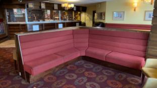 Large Corner Upholstered Bench Seating