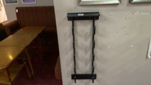 Black Wall Mounted Newspaper Rack