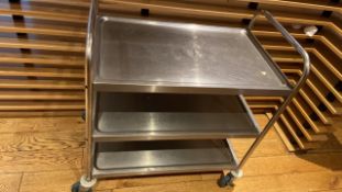 Stainless Trolley on wheels