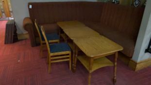 Set Of Three Square Tables With Two Chairs