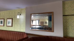 Large Wooden Framed Mirror