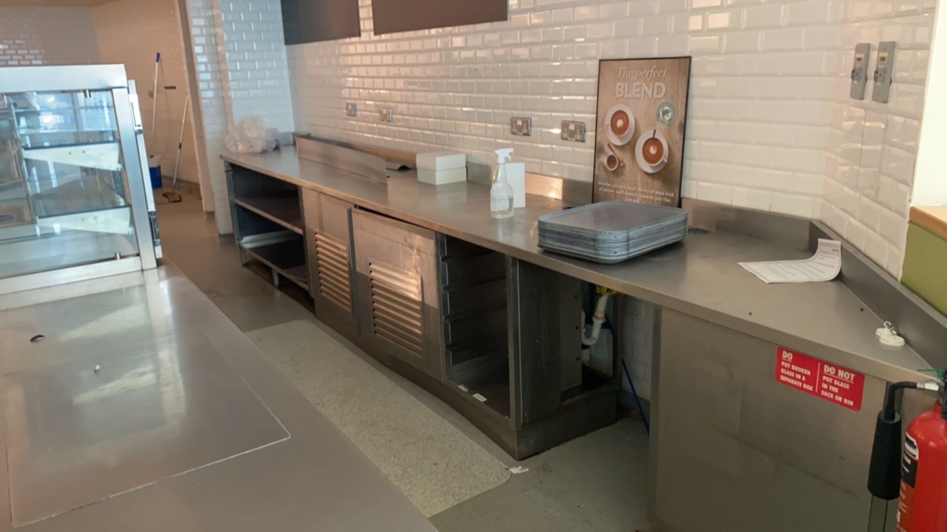 Large Stainless Steel Prep And Storage Station