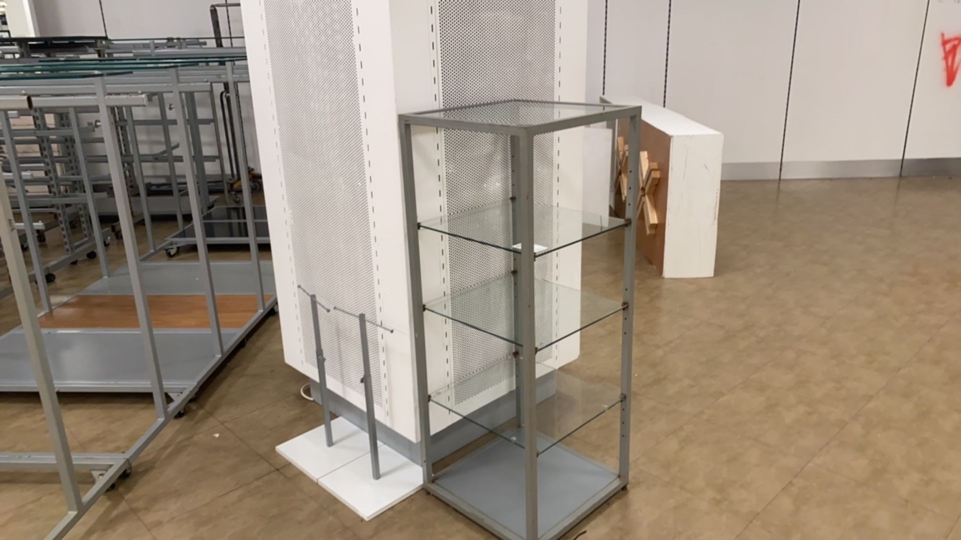 Metal Framed Glass Shelving Unit - Image 2 of 4
