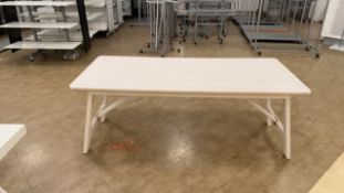 Large Foldable Wooden Effect Table