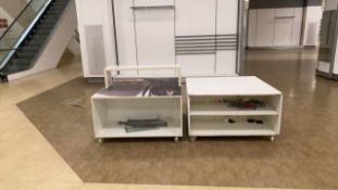 2x Low Level Display Cabinet