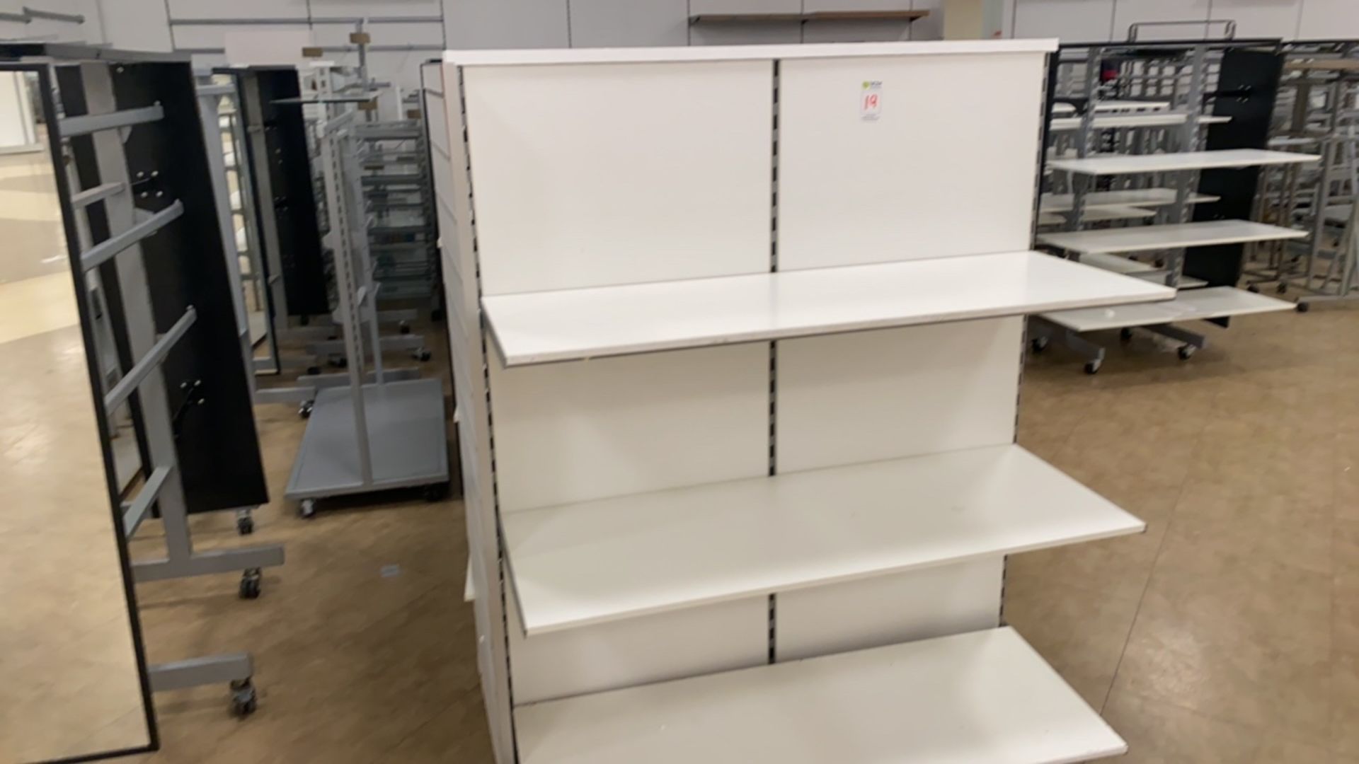 Row Of Miscellaneous Shop Fitting And Shelving