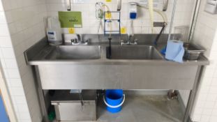 Stainless Steel Double Sink Unit