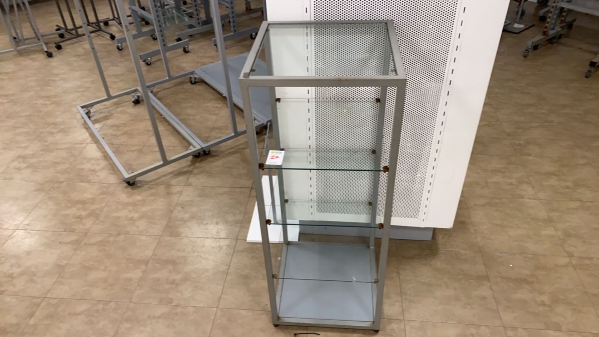 Metal Framed Glass Shelving Unit - Image 4 of 4