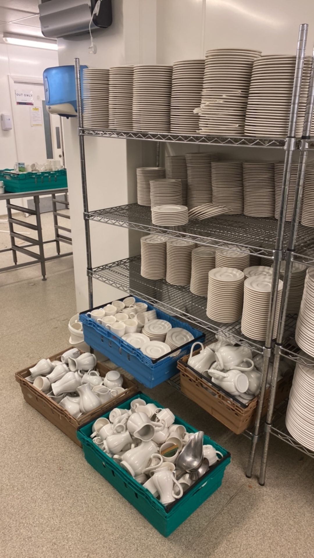 Large Quantity of Crockery on Adjustable Racking - Image 2 of 4