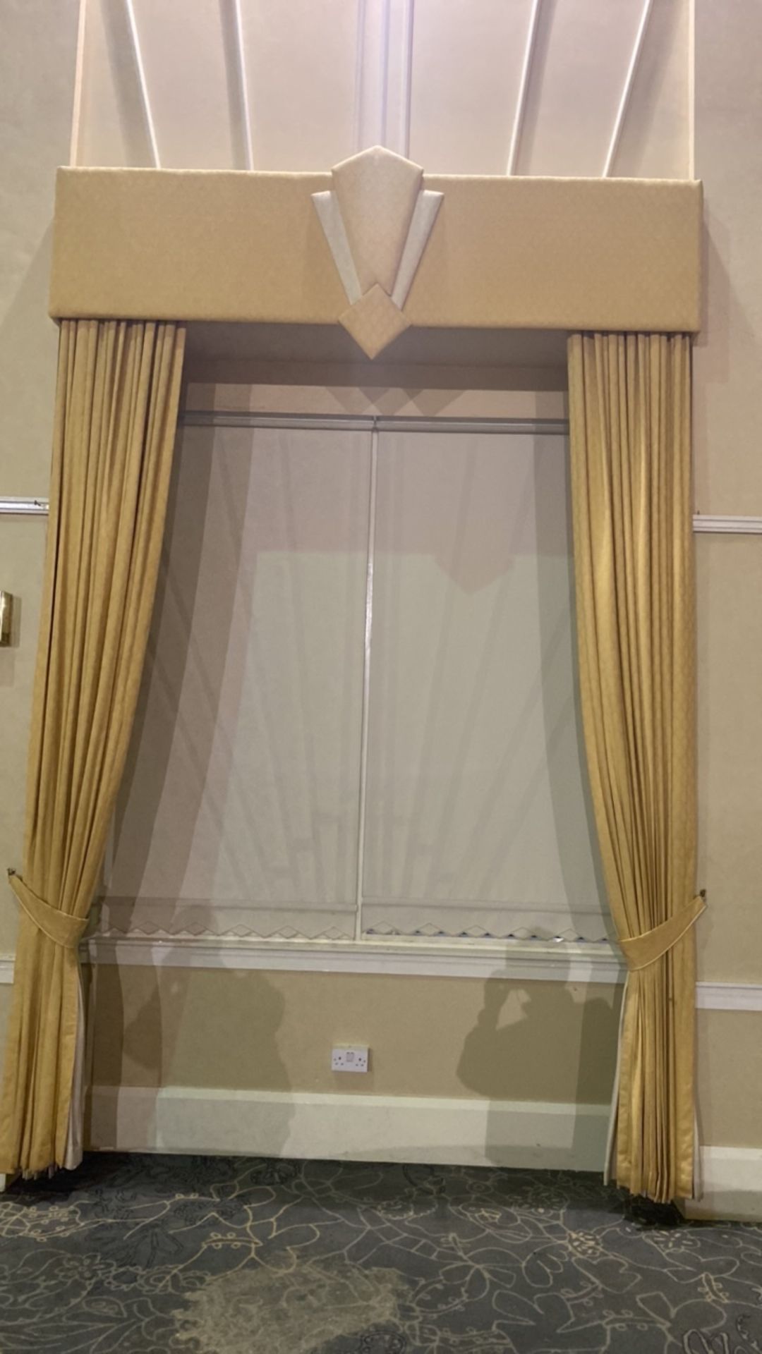 Art Deco Style Curtains with Pelmet