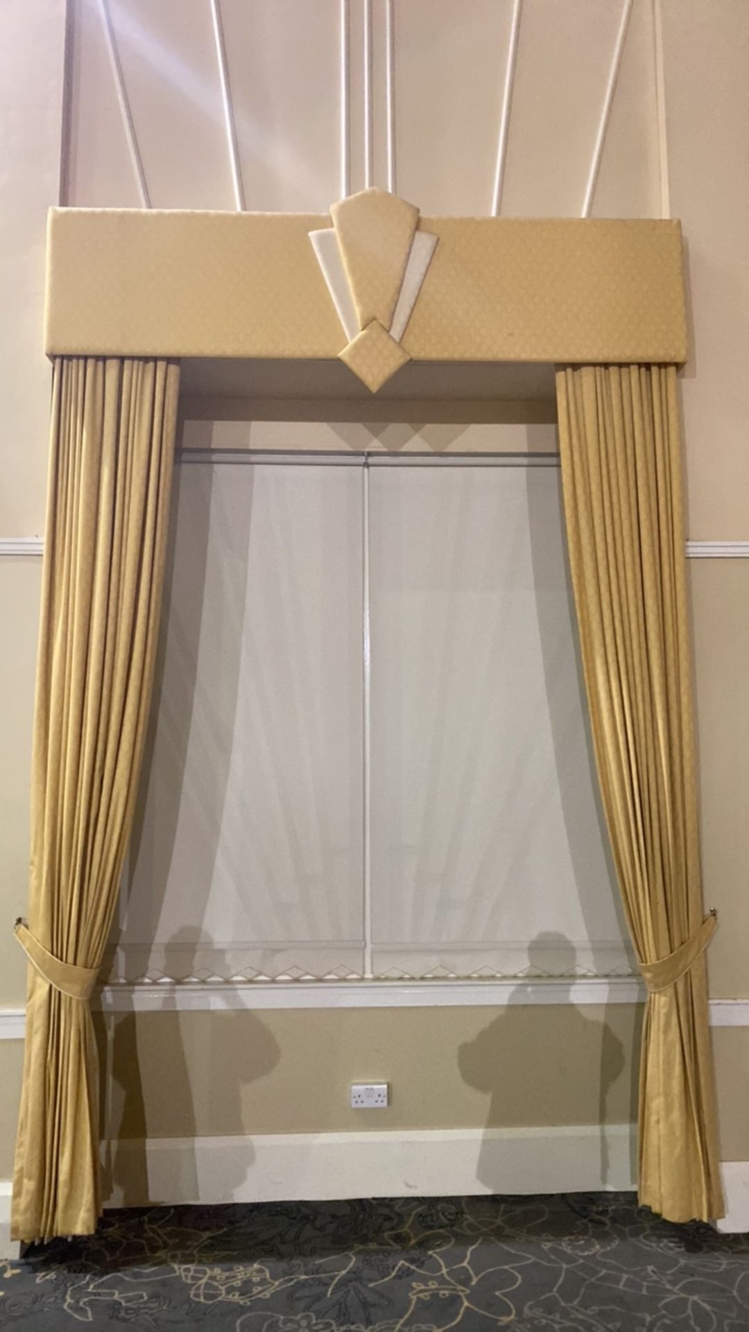 Art Deco Style Curtains with Pelmet