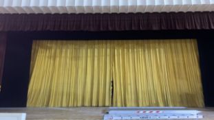Yellow Stage Curtains