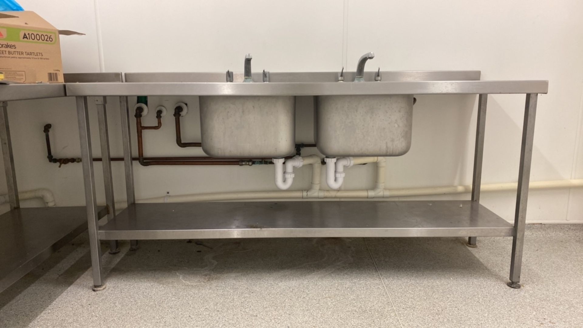 Stainless Steel Double Sink Unit