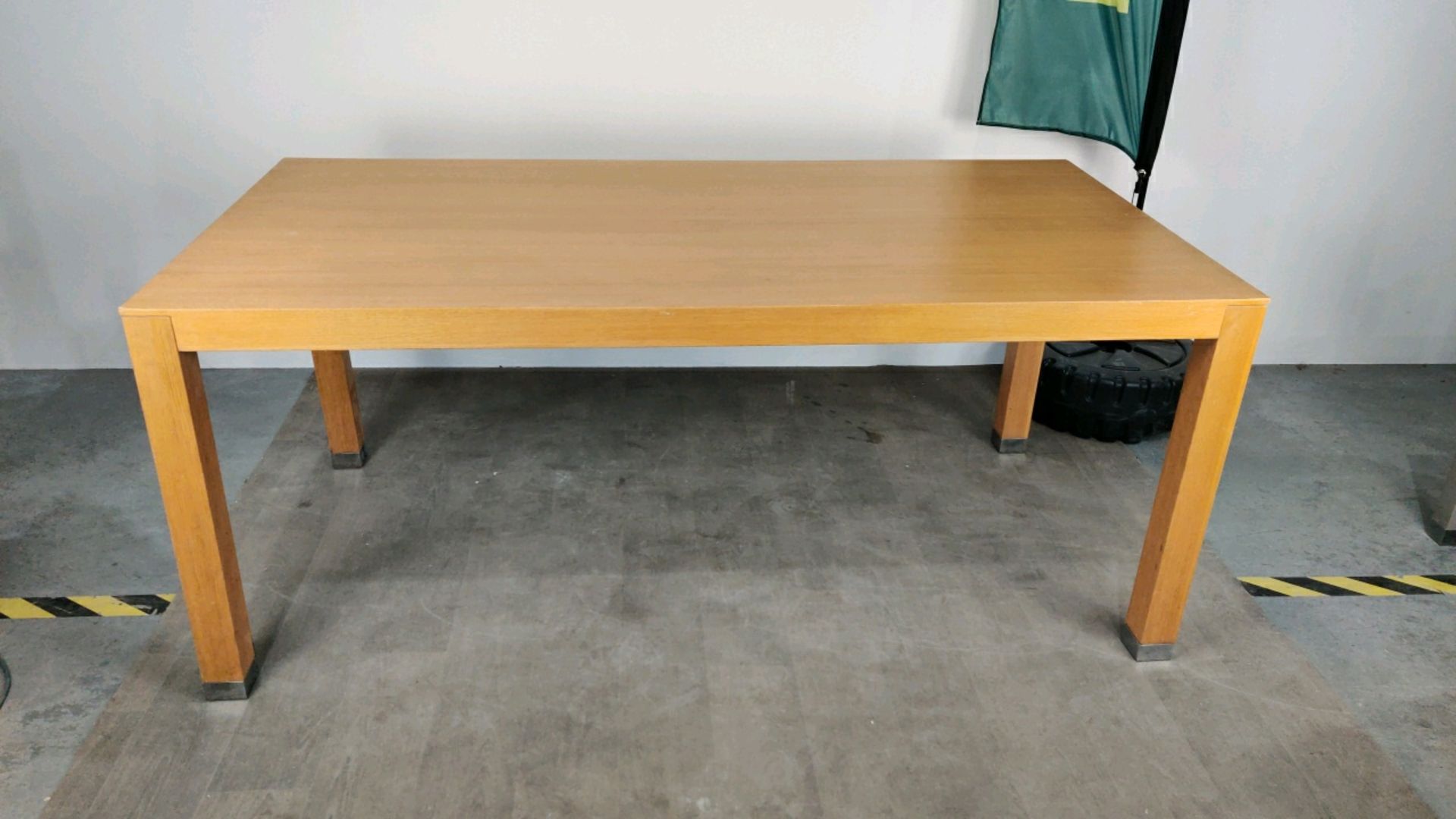 Large Wooden Table With Chromed Feet - Image 7 of 8