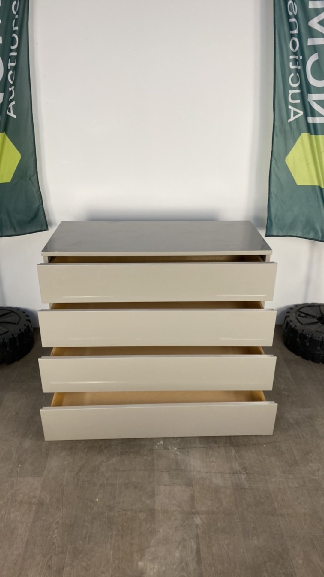 Chest Of Drawers - Gloss Grey - Image 2 of 3