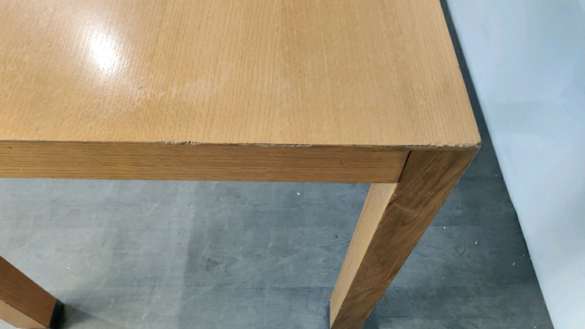 Large Wooden Table With Chromed Feet - Image 6 of 6