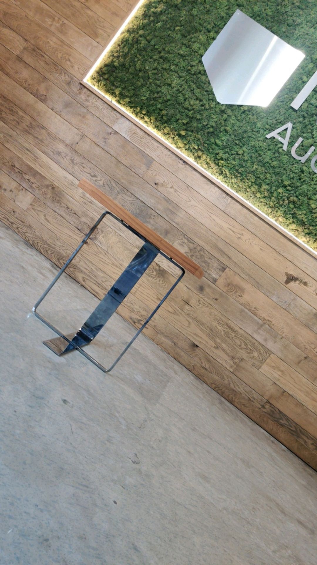 Porada Square Wooden Table With Metal Legs And Frame - Image 3 of 5