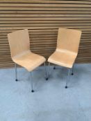 Light Woodgrain Effect Commercial Grade Chairs