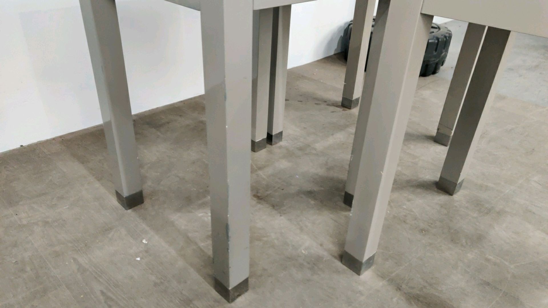 Side Table with Drawer - Grey Gloss Finished x3 - Image 8 of 9