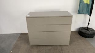 Chest Of Drawers - Gloss Grey