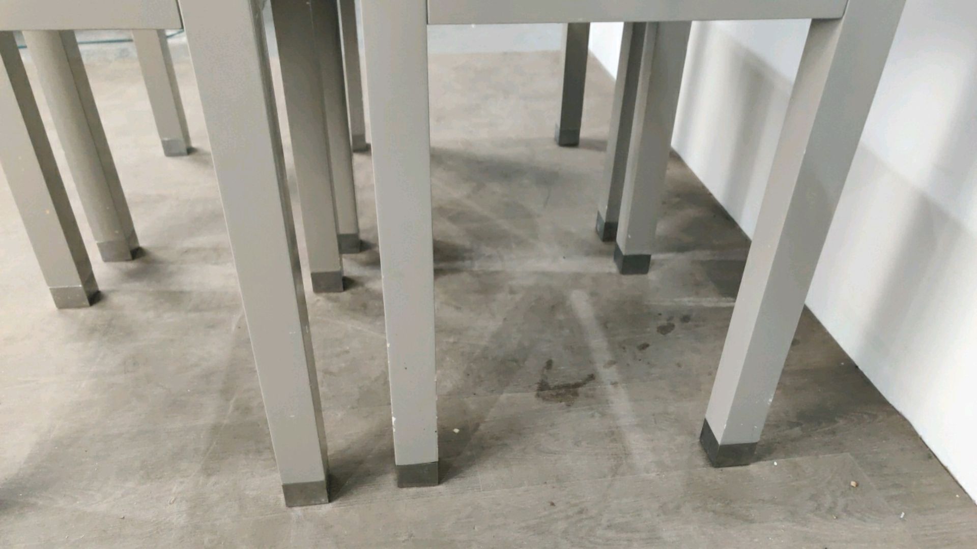 Side Table with Drawer - Grey Gloss Finished x4 - Image 9 of 9