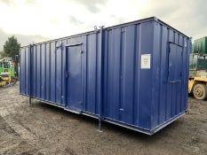 24ft Portable Office Site Cabin Welfare Unit Anti Vandal Steel Container