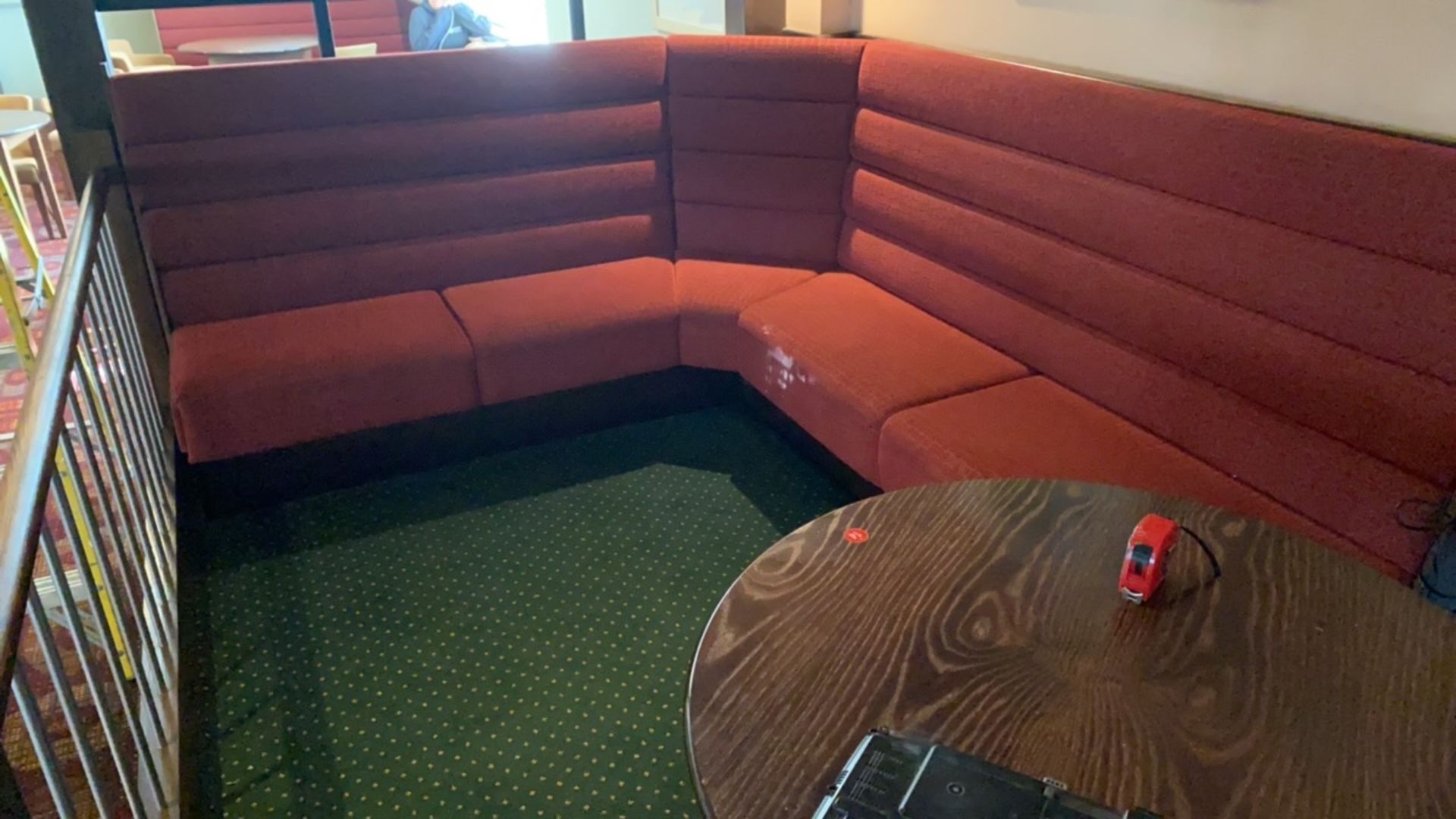 Large Corner Upholstered Benxh Seating - Image 4 of 4