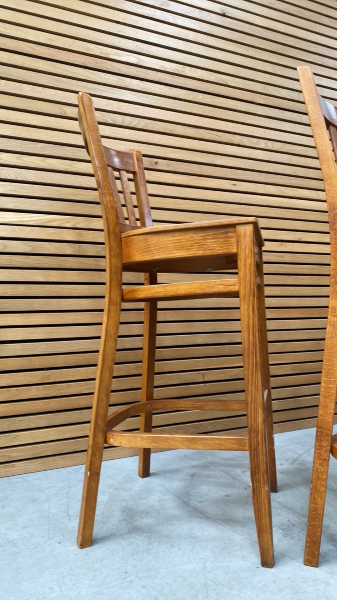 Surowe Wooden Bar Stool X4 - Image 3 of 5