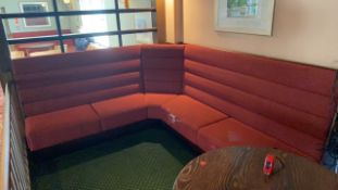 Large Corner Upholstered Benxh Seating