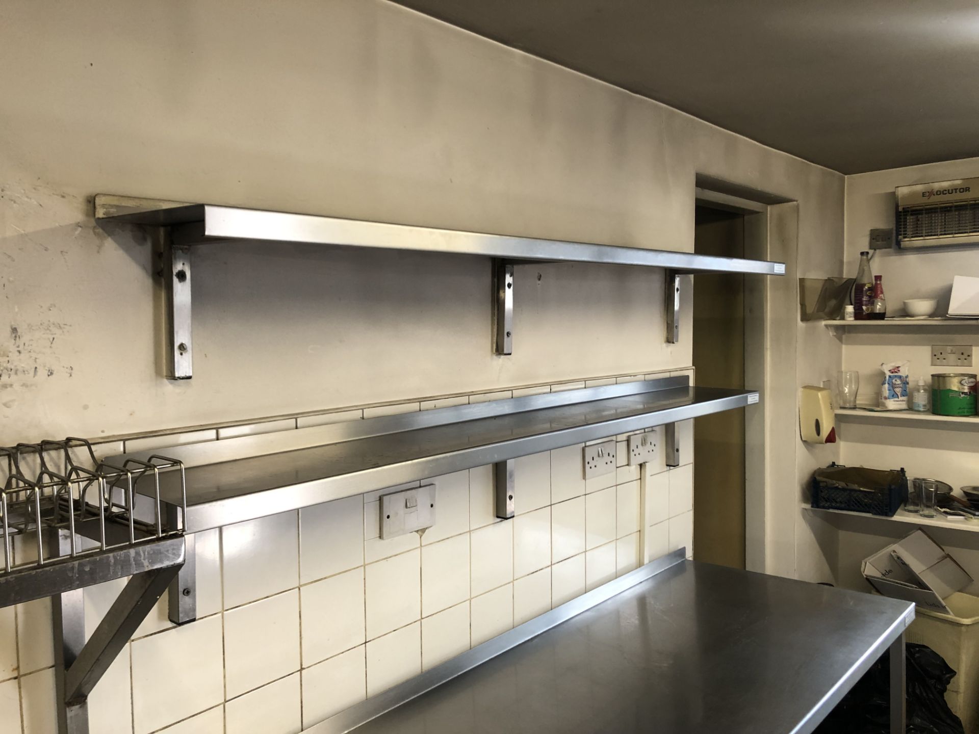 Stainless Steel Preparation Unit & X2 Shelves - Image 2 of 5
