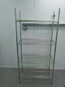 Four Tier Metal Shelving Unit