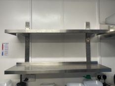 Stainless Steel Wall Shelf 2 Levels