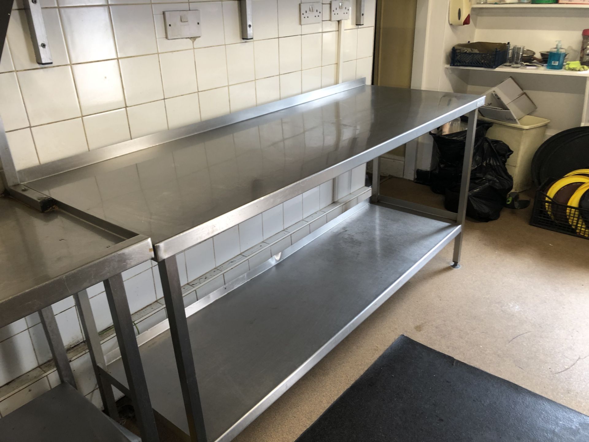 Stainless Steel Preparation Unit & X2 Shelves - Image 3 of 5