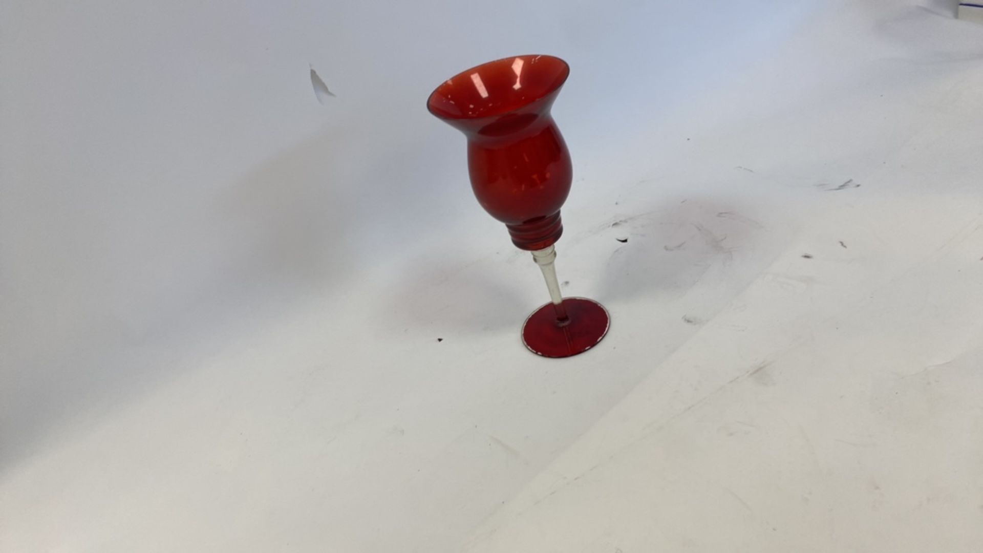 Red Freestanding Vase - Image 4 of 4