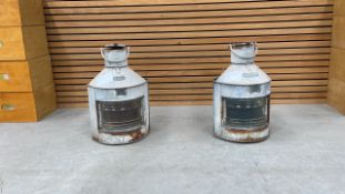 Port & Starboard Lanterns with Steel Cases