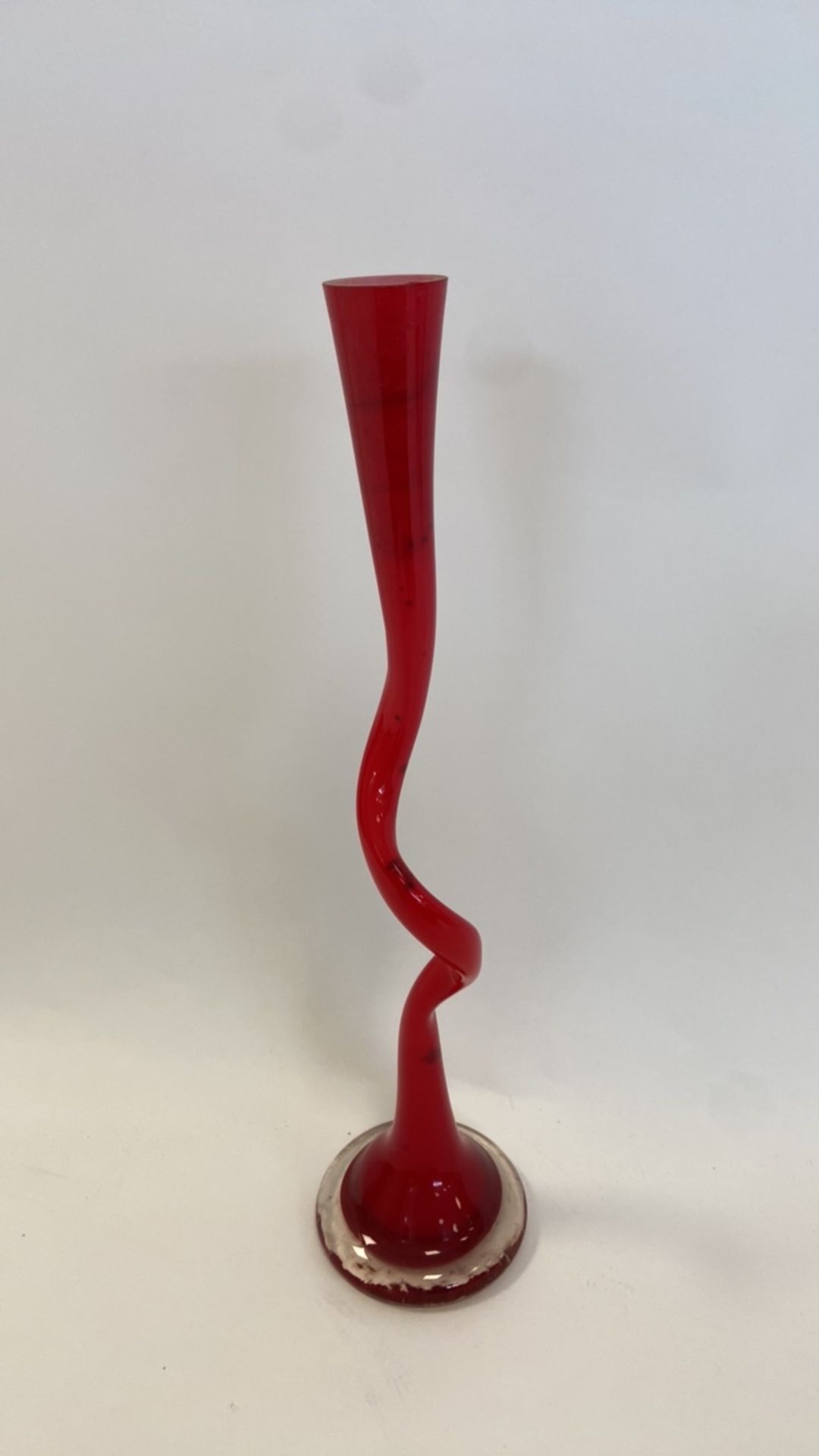 Red Flute Vase