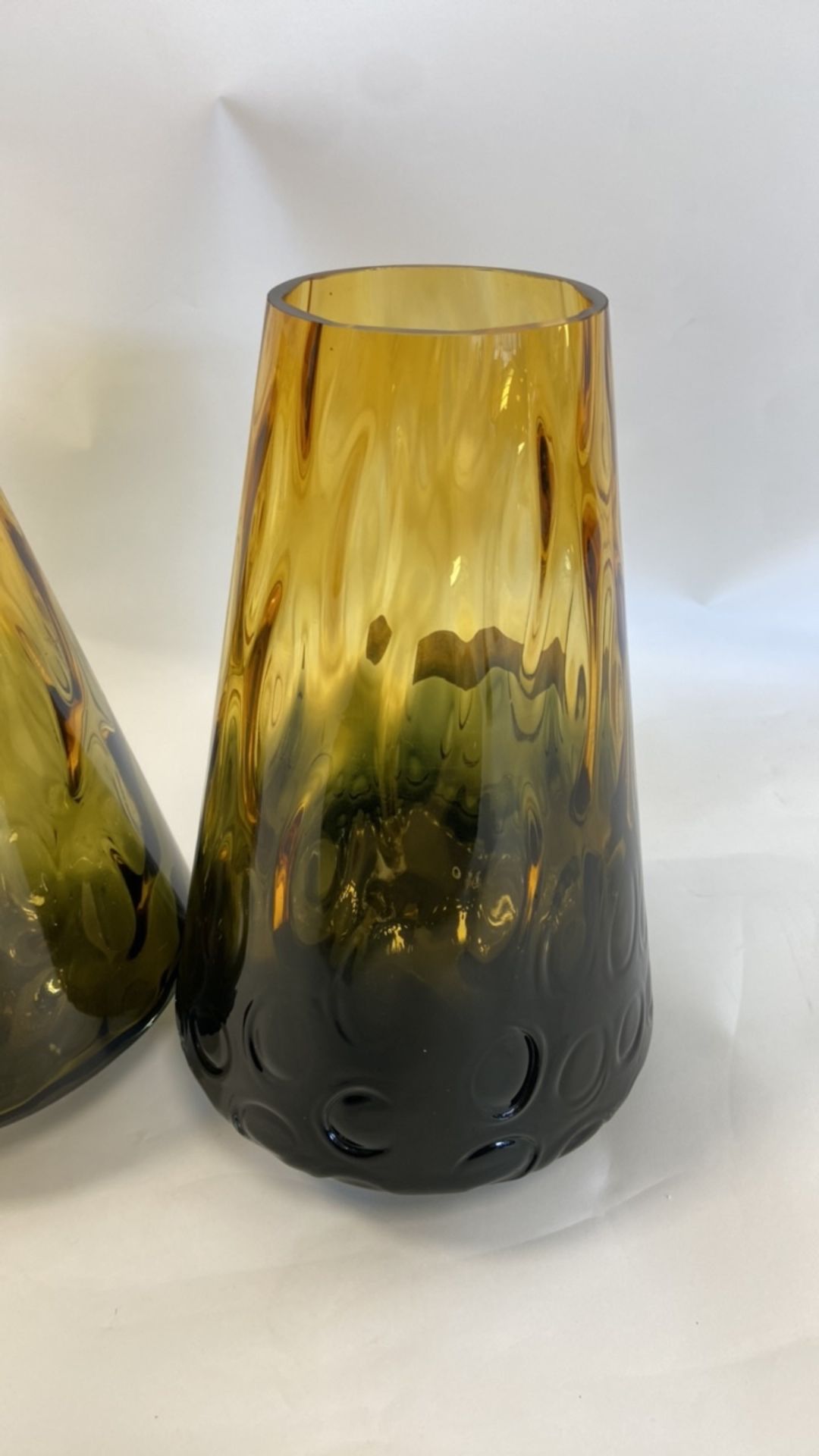 Large Bubble Glass Vases - Image 4 of 5