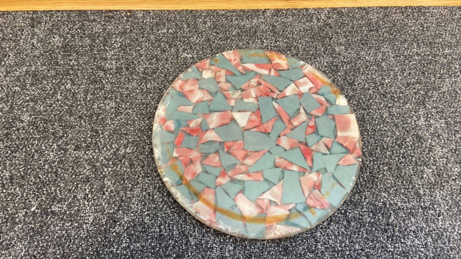 Glass Mosaic plate - Image 2 of 2