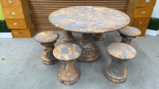 Outdoor Marble Garden Table